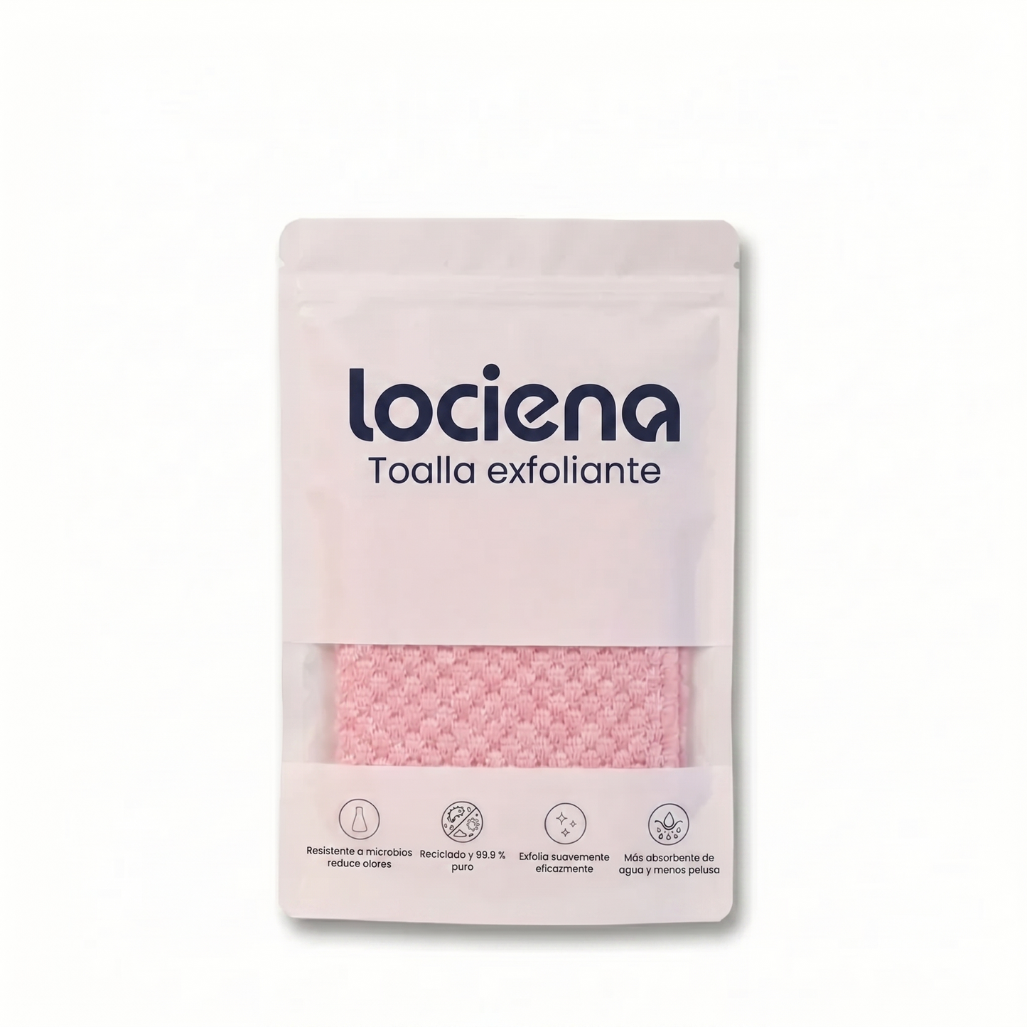 Toalla de ducha exfoliante lociena