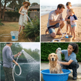 Bomba de agua portátil: Kit con manguera y boquilla