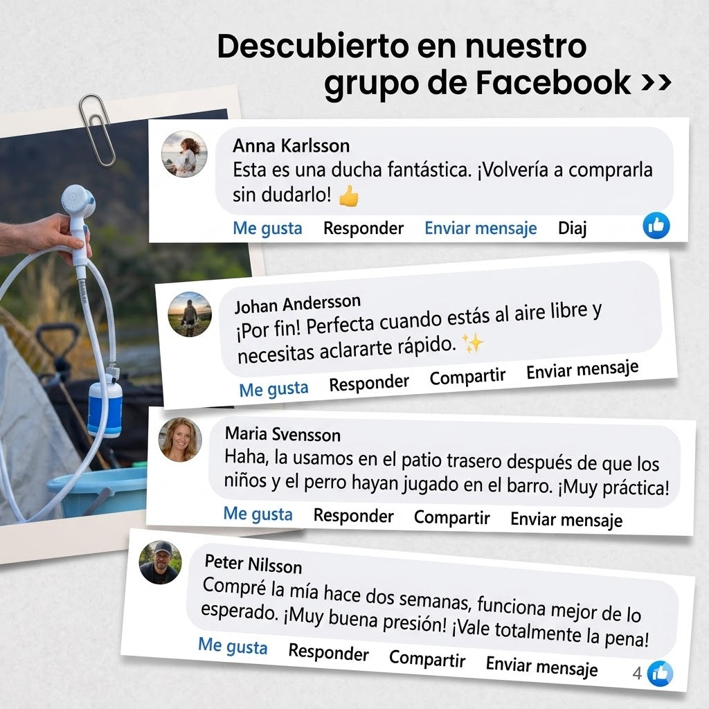 Bomba de agua portátil: Kit con manguera y boquilla