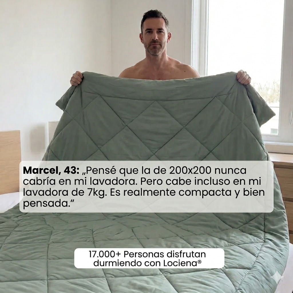 Lociena® Manta – El Edredón 2 en 1 de secado rápido que hace innecesaria la ropa de cama.