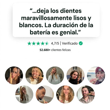 Cepillo de dientes sónico duradero