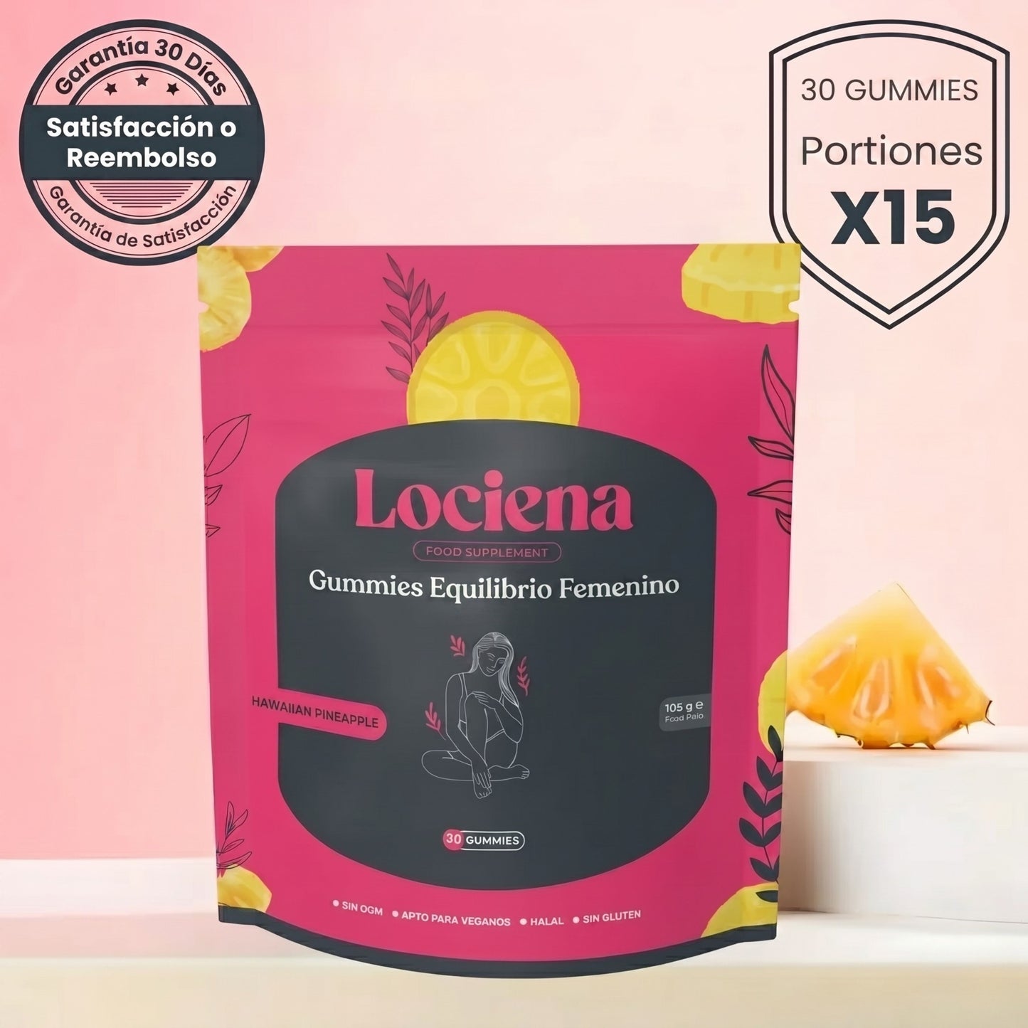 Gummies Frauengleichgewicht - Ananas | 1 + 1 GRATIS