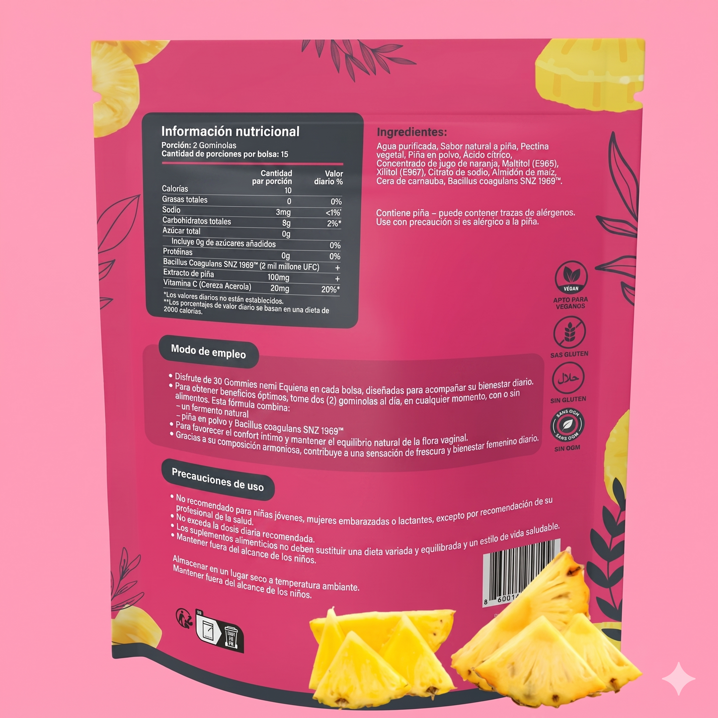 Gummies Frauengleichgewicht - Ananas | 1 + 1 GRATIS