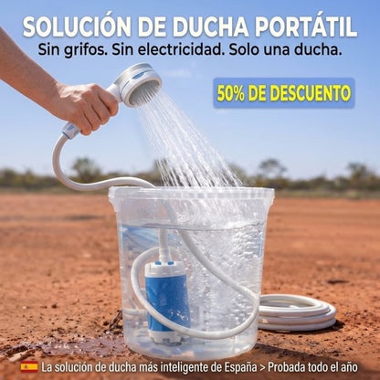 Bomba de agua portátil: Kit con manguera y boquilla