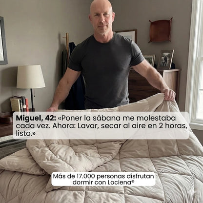 Lociena® Manta – El Edredón 2 en 1 de secado rápido que hace innecesaria la ropa de cama.